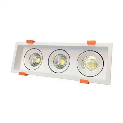چراغ سقفی سی او بی COB توکار 3 تایی 