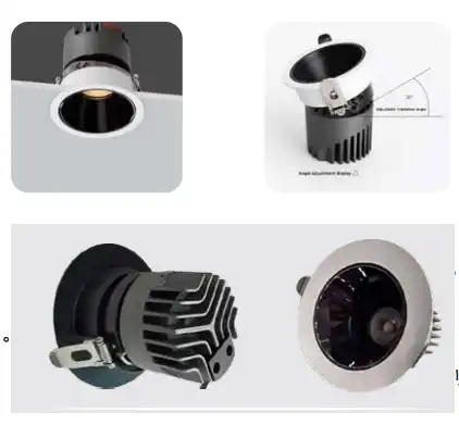 چراغ توکار داونلایت سقفی کوپر 15 وات با زاویه چرخش 